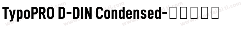 TypoPRO D-DIN Condensed字体转换